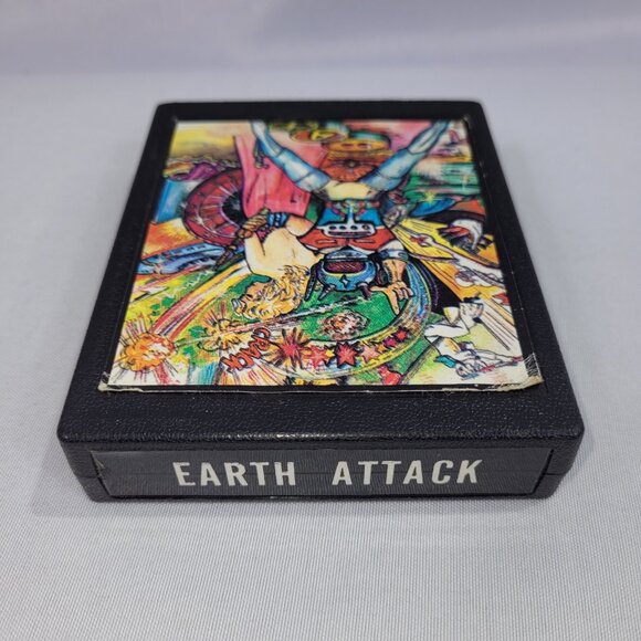 Atari 2600 Vintage Earth Attack Zellers Exclusive Video Game Cartridge - Picture 1 of 1
